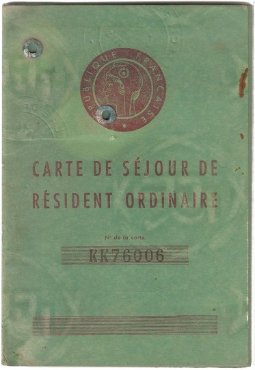 Carte de Séjour de Résident Ordinaire