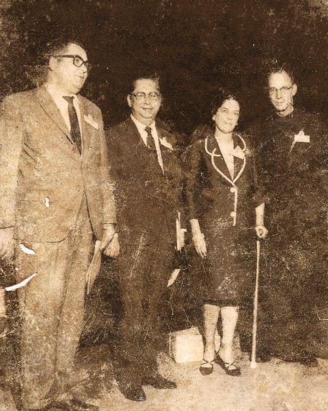 Seus parceiros e grande amigos, entre outros prof Carlos Flexa Ribeiro, Dona Edilia Garcia, Dom Lourenço de Almeida.